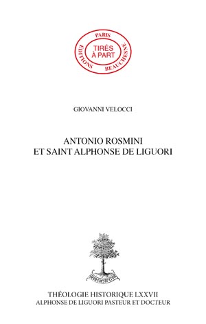 ANTONIO ROSMINI ET SAINT ALPHONSE DE LIGUORI
